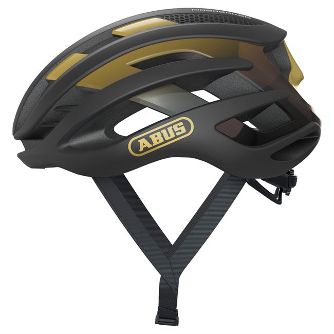 Abus AirBreaker cykelhjelm - Black Gold 52-58 cm.