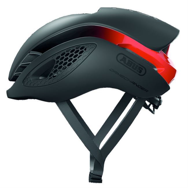 Abus GameChanger cykelhjelm - Black Red 58-62 cm.