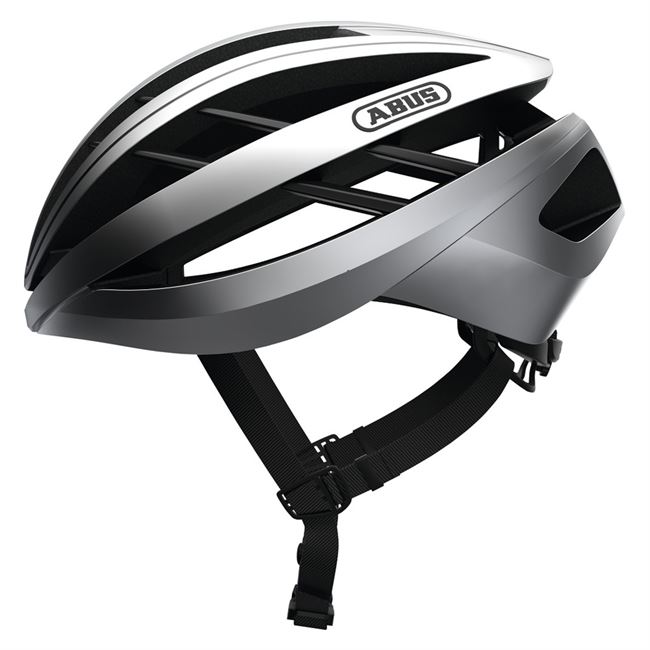 Abus Aventor cykelhjelm - Gleam Silver 54-59 cm.