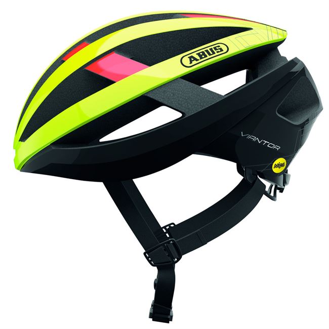 Abus Viantor MIPS - Neon Yellow 58-62 cm.