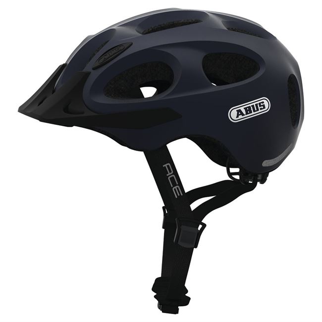 Abus Youn-I ACE cykelhjelm - Metallic Blue 58-61 cm.