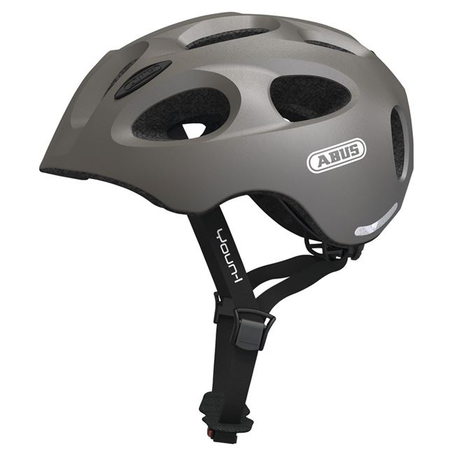 Abus Youn-I cykelhjelm - Metalic Grey 48-54 cm.