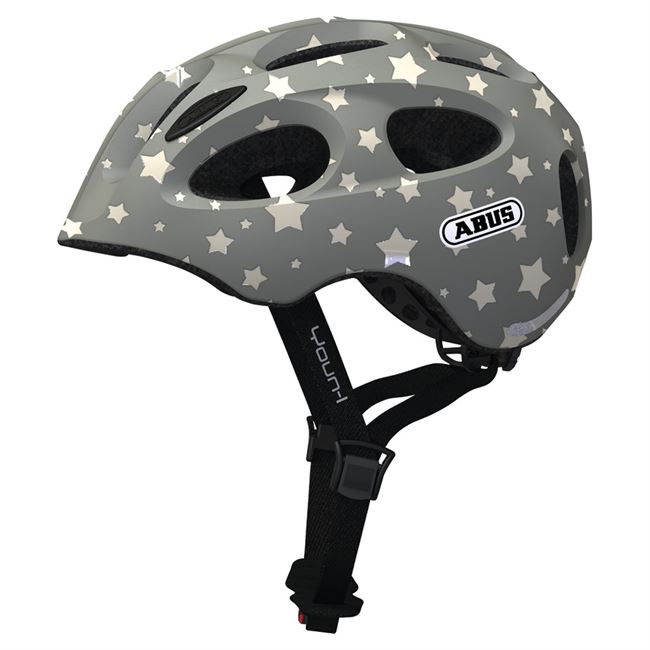 Abus Youn-I cykelhjelm - Grey Star 52-58.