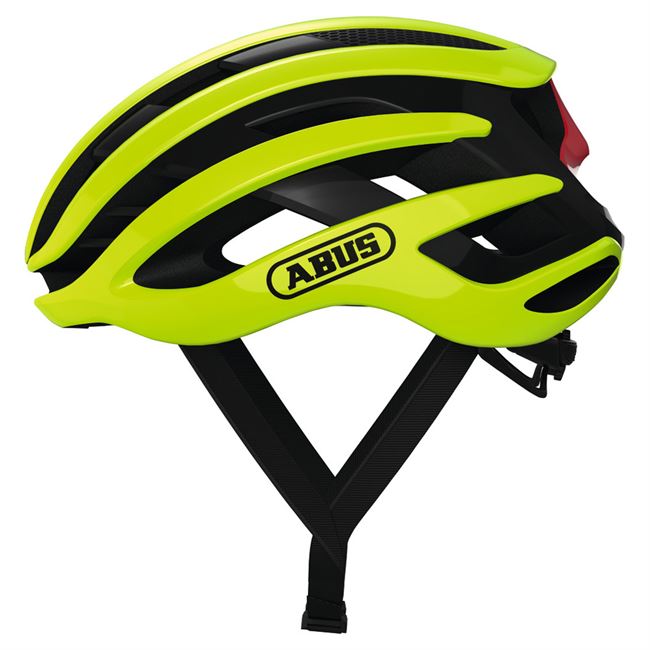 Abus AirBreaker cykelhjelm - Neon Yellow 51-55 cm.