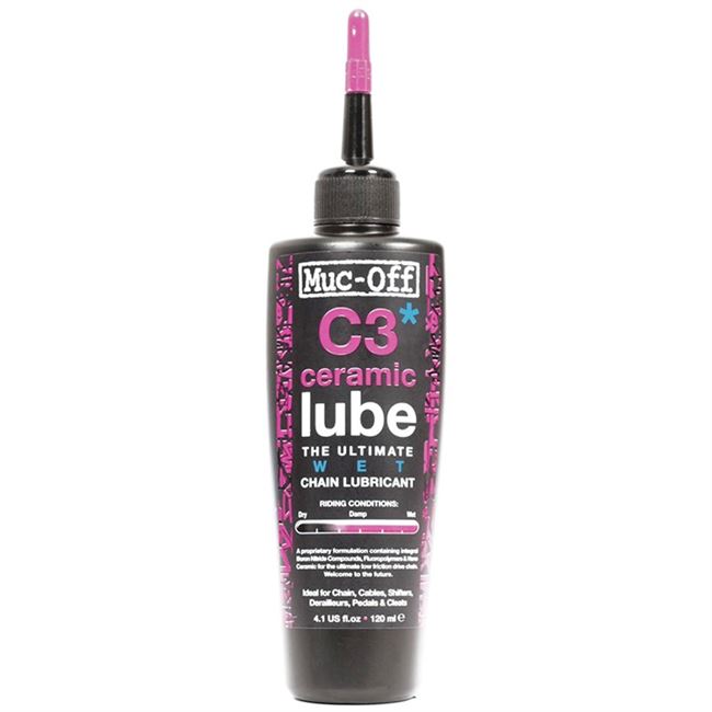 Muc-Off Wet Lube C3 keramisk kædeolie - 120 ml.