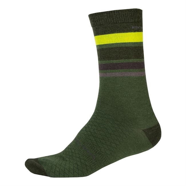 Endura BaaBaa Merino Stripe - Green - S-M.