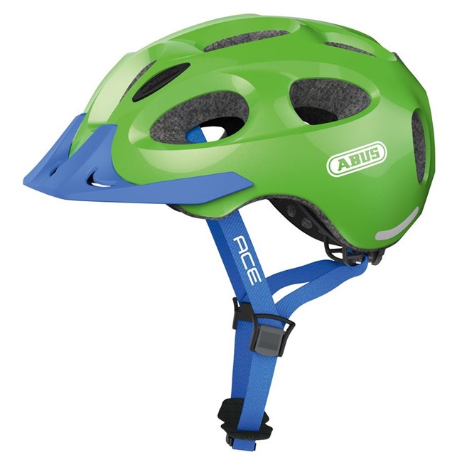 Abus Youn-I ACE cykelhjelm - Sparkling Green 58-61 cm.