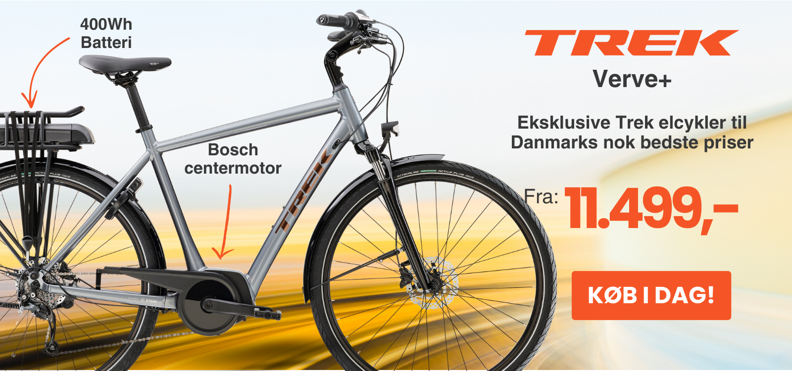 Trek Verve+ elcykler fra 11499 kr